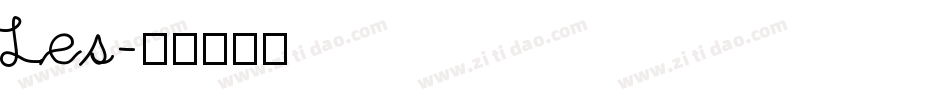 Les字体转换