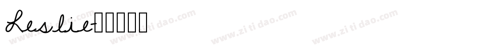 Leslie字体转换