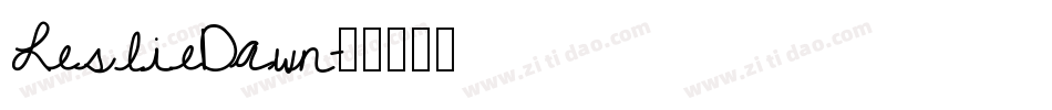 LeslieDawn字体转换