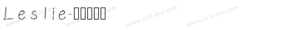 Leslie字体转换