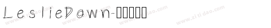 LeslieDawn字体转换