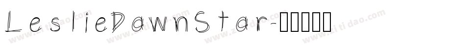 LeslieDawnStar字体转换