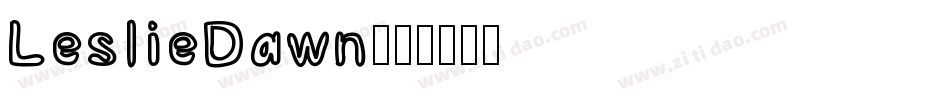 LeslieDawn字体转换
