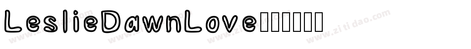 LeslieDawnLove字体转换