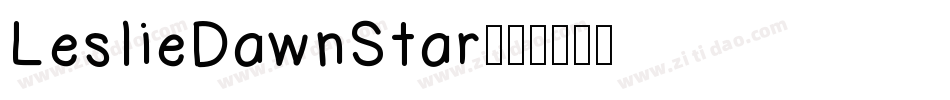 LeslieDawnStar字体转换