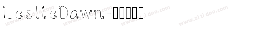 LeslieDawn字体转换