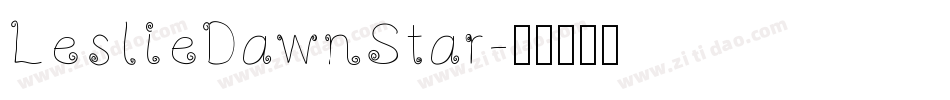 LeslieDawnStar字体转换