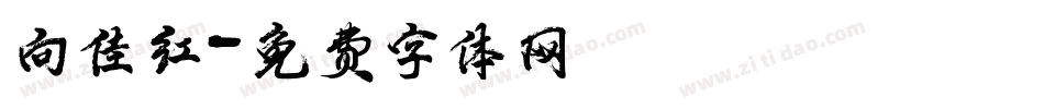向佳红字体转换