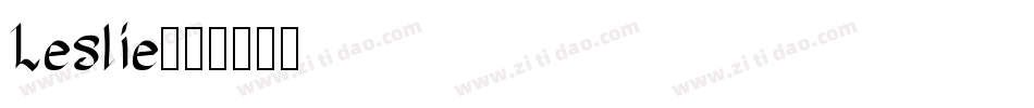 Leslie字体转换
