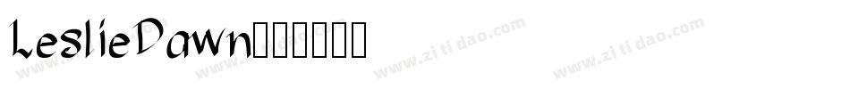 LeslieDawn字体转换