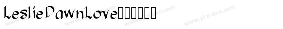 LeslieDawnLove字体转换