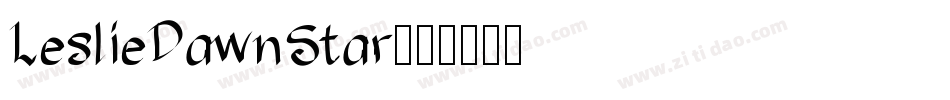 LeslieDawnStar字体转换