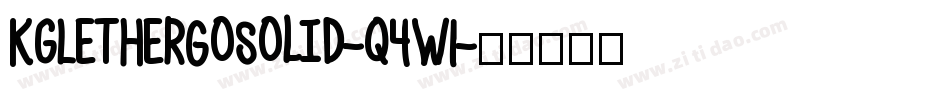 KgLetHerGoSolid-q4W1字体转换