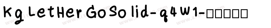 KgLetHerGoSolid-q4W1字体转换