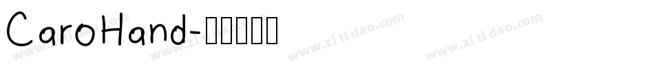 CaroHand字体转换
