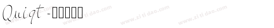 Quiqt字体转换