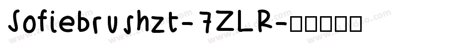 Sofiebrushzt-7ZLR字体转换