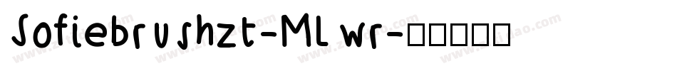 Sofiebrushzt-Mlwr字体转换