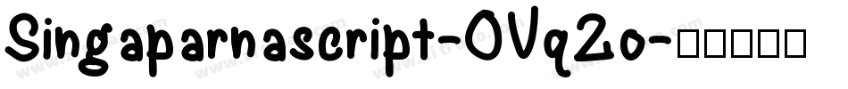 Singaparnascript-OVq2o字体转换