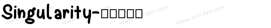 Singularity字体转换