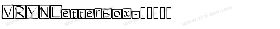 VRYNLetterbox字体转换