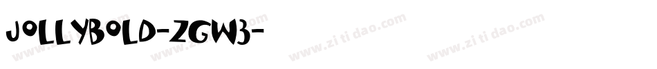 JollyBold-ZGW3字体转换