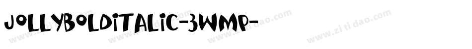 JollyBoldItalic-3wmp字体转换