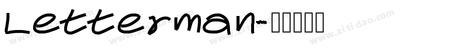 Letterman字体转换