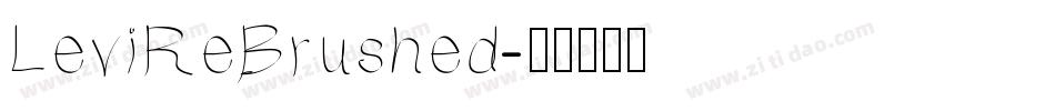 LeviReBrushed字体转换