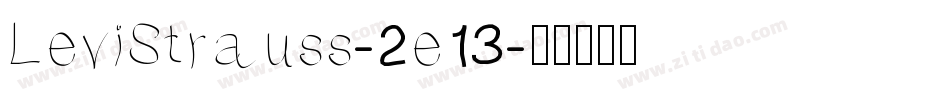 LeviStrauss-2e13字体转换