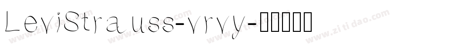 LeviStrauss-vrvy字体转换