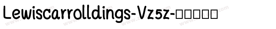 Lewiscarrolldings-Vz5z字体转换