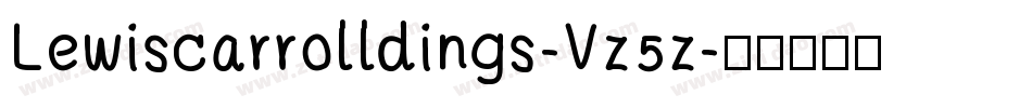 Lewiscarrolldings-Vz5z字体转换