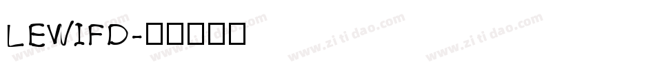 LEWIFD字体转换