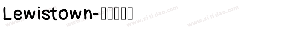 Lewistown字体转换