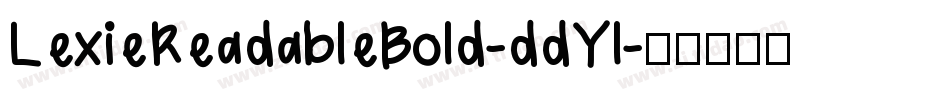 LexieReadableBold-ddYl字体转换