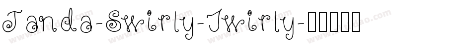 Janda-Swirly-Twirly字体转换