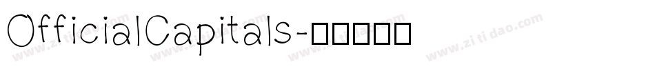 OfficialCapitals字体转换