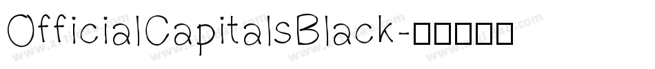 OfficialCapitalsBlack字体转换