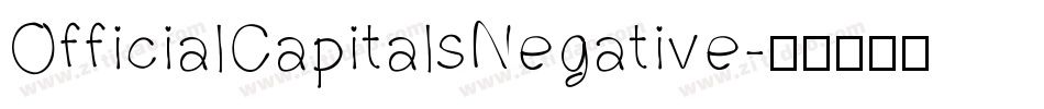 OfficialCapitalsNegative字体转换
