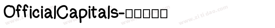OfficialCapitals字体转换