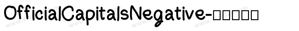 OfficialCapitalsNegative字体转换