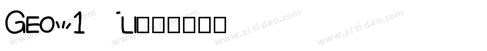 Geo415li字体转换