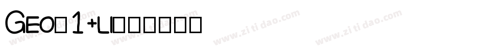 Geo712li字体转换