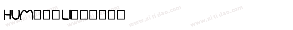hum777li字体转换