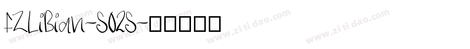 FZLiBian-S02S字体转换