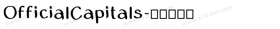 OfficialCapitals字体转换