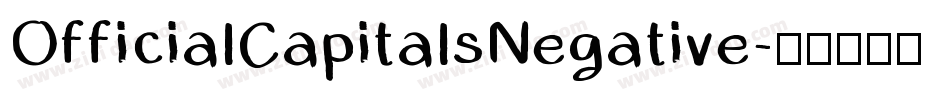 OfficialCapitalsNegative字体转换