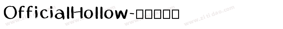 OfficialHollow字体转换