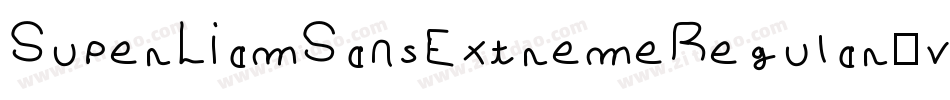 SuperLiamSansExtremeRegular-vD1M字体转换